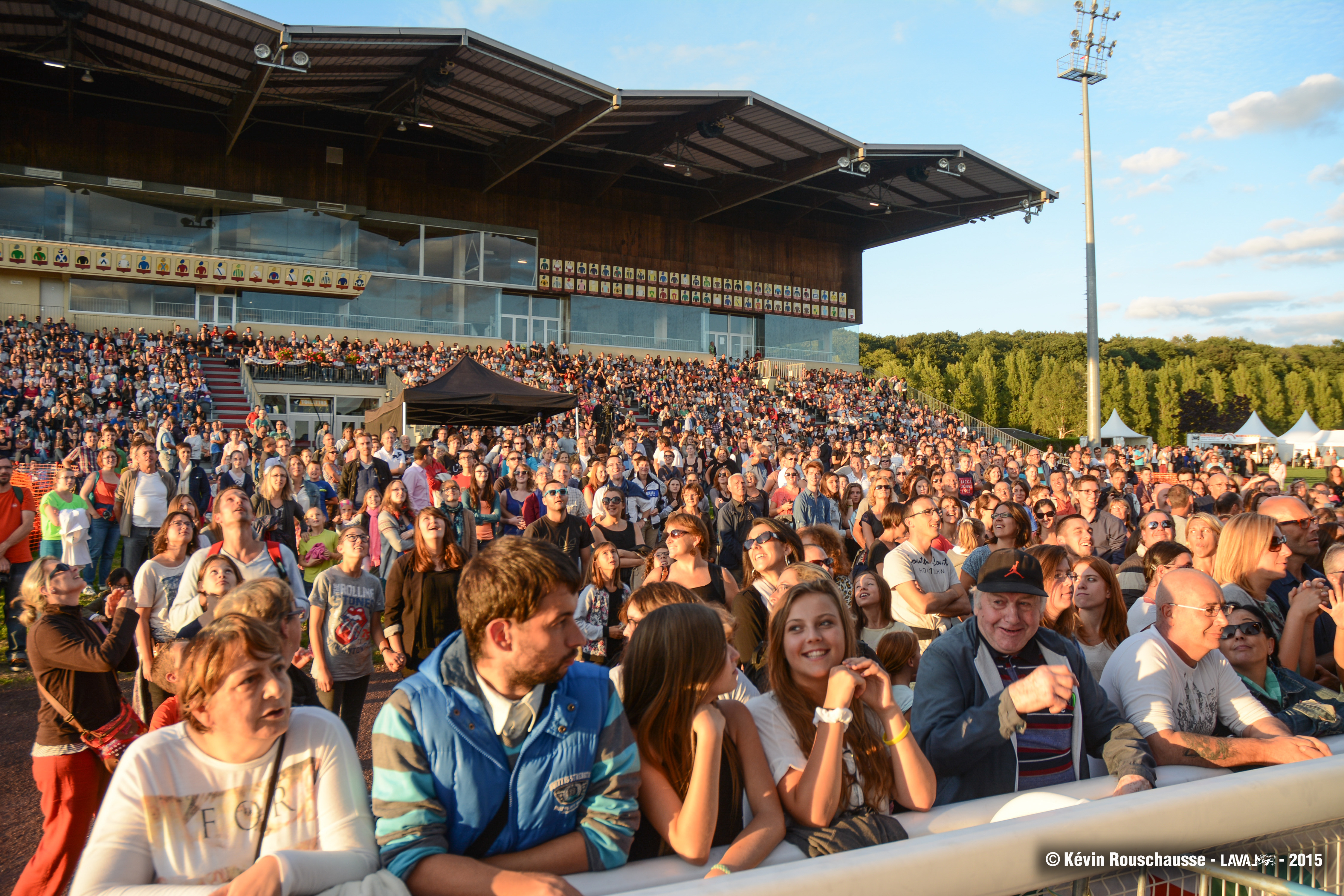 spectateurs pendant les courses